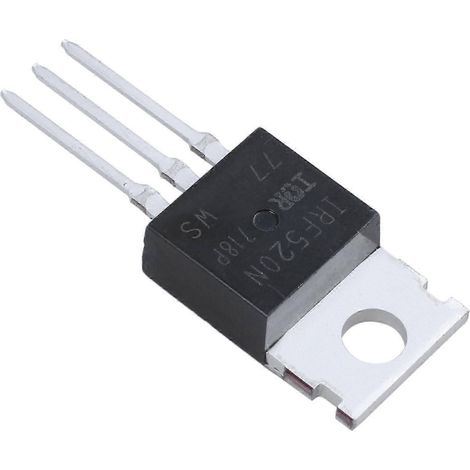 Transistor MOSFET IR canal N 100 V 9,7 A à alimentation extraite IRF520-JXLGV (1/5)