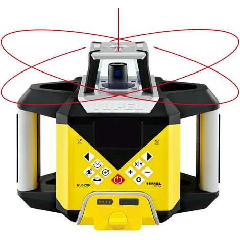 NIVEL SYSTEM LASER OBROTOWY NL620R DIGITAL CZERWONY