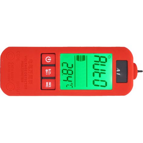 Multimètre entièrement automatique avec écran LCD, stylo testeur numérique, détecteur de tension d'identification de phase et de neutre (1/5)
