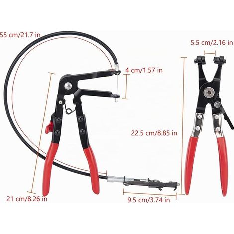 Hose Clamp Pipe Clamp with 650 mm for Installation and Removal (1/4)