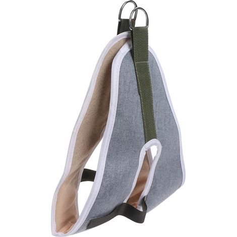 Ceinture de Traction Cervicale Souple et Ajustable pour le Cou, Accessoire de Traction Vertébrale en Toile Grise (1/5)