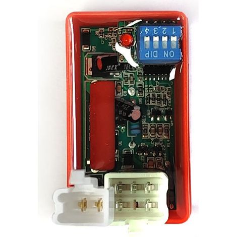 DIP ignition for BAJAJ CT100 motorcycle, modified with a transparent and adjustable DIP ignition (CDI). (1/4)