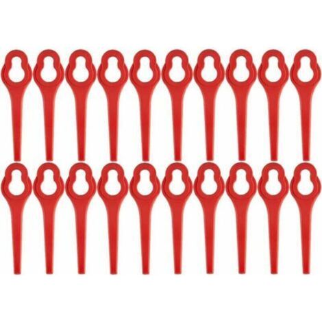Lot de 100 lames de rechange pour débroussailleuse à batterie GFART 18 - Lame en plastique pour débroussailleuse GFART (1/4)