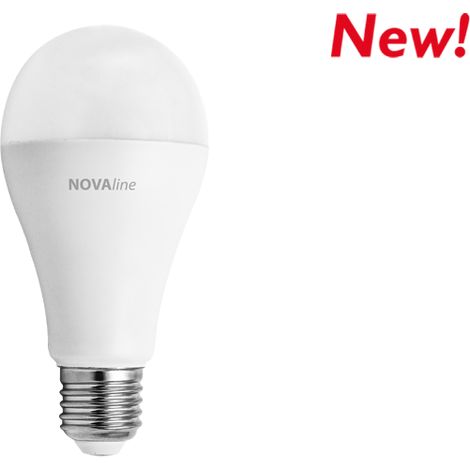 Lampadina Led Goccia 18 W  E27, Luce Calda 3000 K NOVALINE