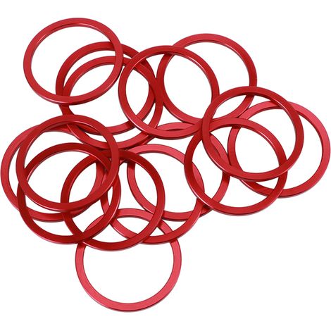 Joint de boîtier de pédalier de vélo de route en alliage d'aluminium, rondelle d'entretoise de moyeu de volant moteur de vélo, rouge (1/5)