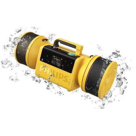 Philips The Tube Altoparlante portatile stereo Giallo 140 W