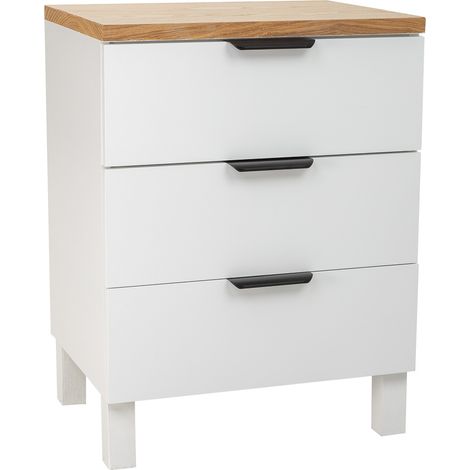 Mesita de madera 3 cajones 45x35x60h cm (1/5)