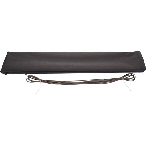 Ersatz-Bezug für Markise HHG-553, Vollkassette Ersatzbezug Sonnenschutz 6x3m Polyester anthrazit