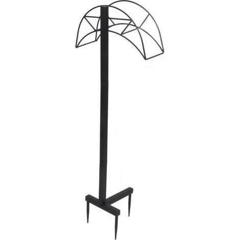 Support de tuyau d'arrosage - - Fer robuste - Amovible - Autonome - Installation facile (1/4)