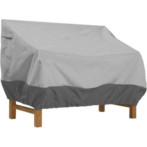 Housse de Protection pour Banc, Housse Banc Jardin Tissu Oxford Imperméable, Housse de Banc Exterieur Anti UV et Vent Housse de Protection pour Canapé——Gris 210D: 147×83×79cm (1/5)