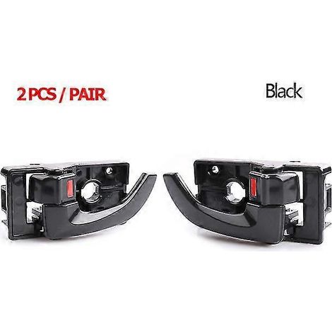 Poignées de porte intérieures noires pour Hyundai Tucson 2005-2009 - Paire de poignées de porte avant (2 pièces) (1/5)
