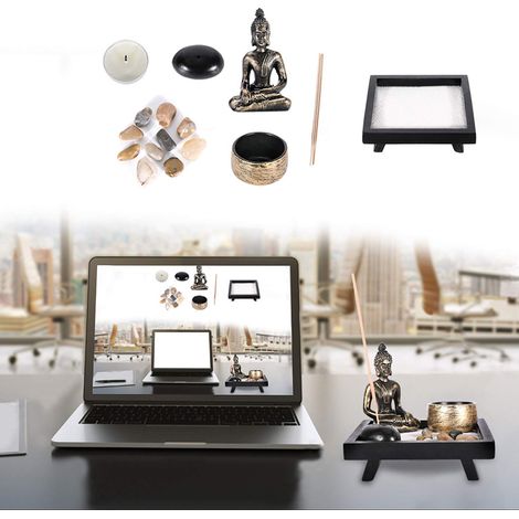 Statue de Bouddha, porte-encens, porte-bougie chauffe-plat, décoration intérieure, cadeau (1/3)