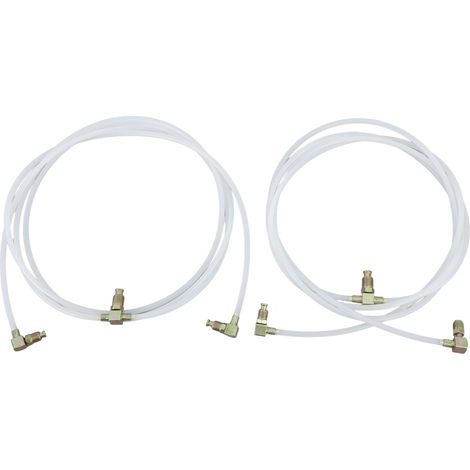 Ortviai Tuyaux Hydrauliques pour Toit Décapotable – 2 Pièces, 116 Pouces, Raccords à 90°, ABS et Métal (1/5)