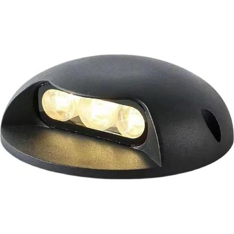 (Color:Blue,Size:3W) Lampe Jardin Enterré Lumières Encastrable, Projecteur Sol À Lueur Latérale Basse Tension AC 24 V, Lumières Puits Encastrées Extérieures Étanches IP67, Pour D'allée Jardin Pont (1/5)