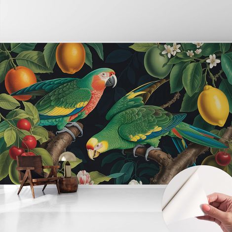 Carta da parati autoadesiva - Fotomurale adesivo - soggiorno moderno - resistente - Avventura tropicale 416x254 cm (1/5)