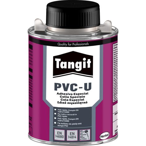 FPLUS pegamento pvc250gr.tangit pinc , Tangit PVC U es un adhesivo especial para conseguir uniones resistentes y duraderas en tuberías, planchas y perfiles de PVC rígido. Adecuado