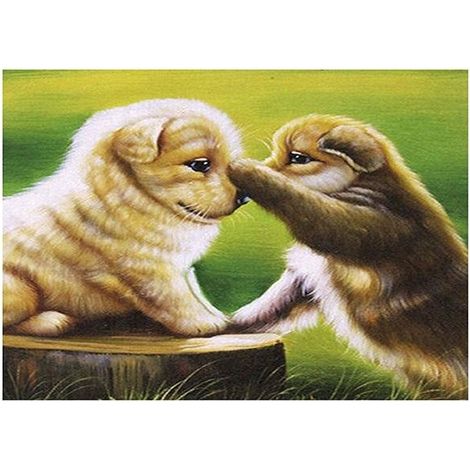 Mosaico di diamanti 5D - Cani 40x30cm