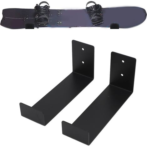 Porte-Ski Murale Fixation Alliage Support Ski Garage 30lbs No Scratch (1/5)