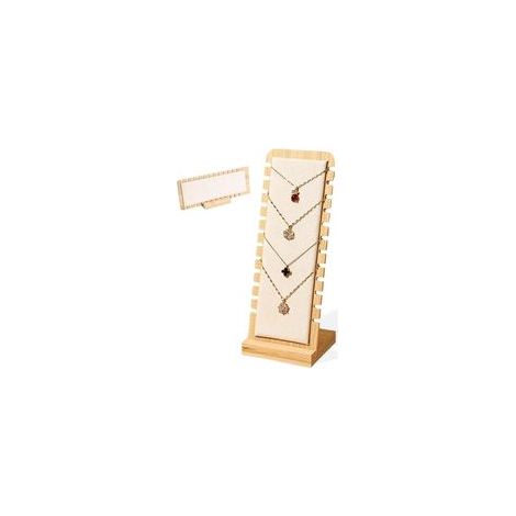 Présentoir à colliers, présentoir à bijoux en bois 12 emplacements, support pour colliers, rangement pour colliers, présentoir à bijoux, présentoir à colliers, présentoir à colliers (1/5)