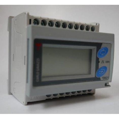 Compteur d'énergie modulaire triphasé 400V 5A affichage LCD Carlo Gavazzi (1/2)