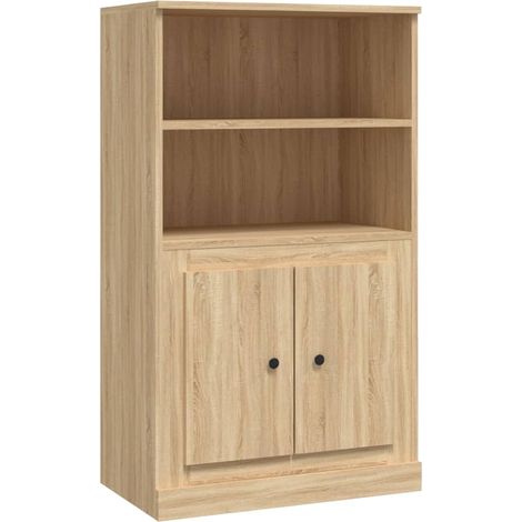 Aparador buffet cómoda armario mueble organizador cocina salón salón alto sonoma 60 x 35,5 x 103,5 cm madera contrachapada marrón 020034076 (1/5)