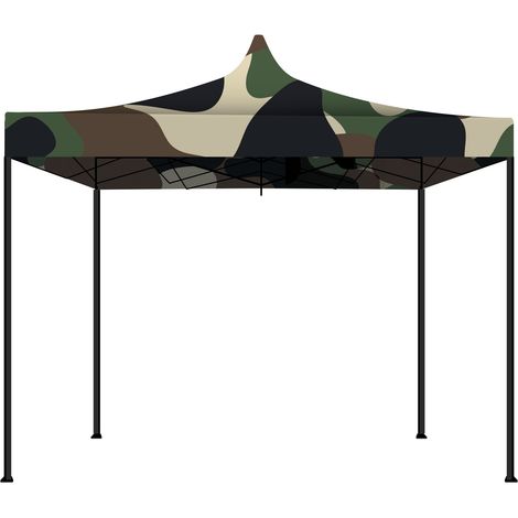 Kebon - Carpa / Gazebo de jardín 3x3 m impermeable plegable para ferias y mercados, color camuflaje (1/2)