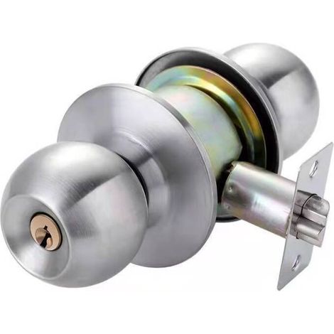 Türgriff, runder Knauf, Türschloss mit Schlüssel, 70-mm-Schraubengröße