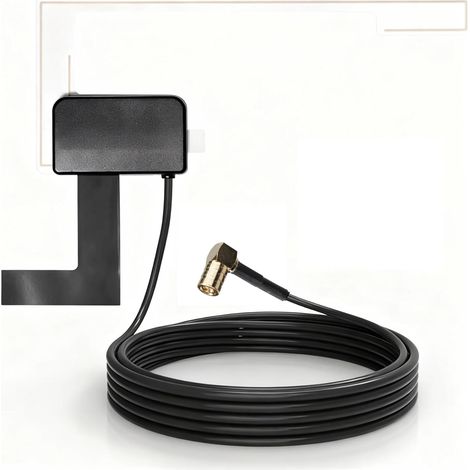 Antenne Dab Aktive Dab+ ScheiBenanTenne avec Câble Coaxial 3M Transmission Stable pour Voiture Montage Pare-Brise Compatible Autoradio Dab+ AM/FM CA-an-Dab,antenne Dab Voiture (1/5)