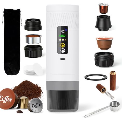 Machine à café expresso portable 3en1,Pour Le Camping,Bureau,Maison,Voiture (1/5)