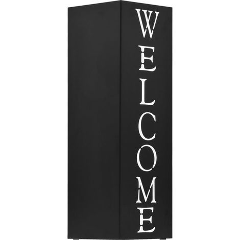 Porte-parapluie Welcome Acier Noir (1/5)