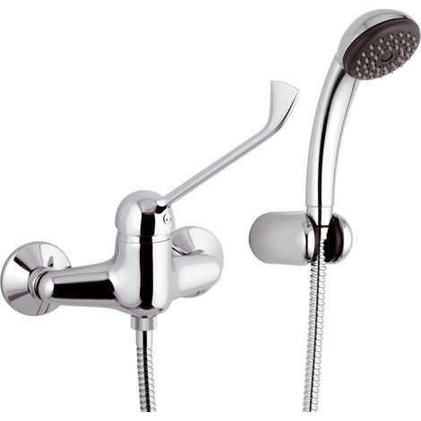 Rubinetto esterno per doccia con doccia duplex con leva lunga - serie kiss (1/2)