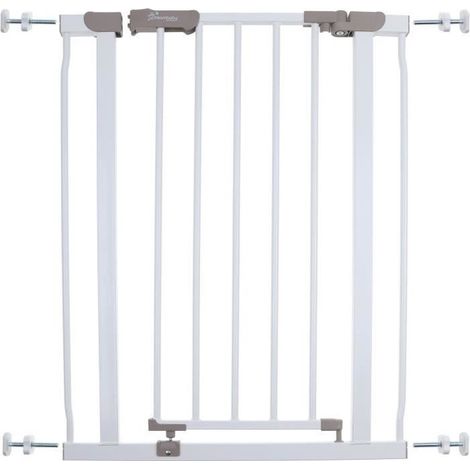 Barriere de sécurité - DREAMBABY - AVA - Montée par pression - 61-68 x 76 cm - Double verrouillage - Blanc (1/4)