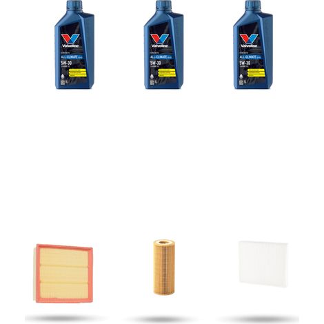 Kit tagliando 3 FILTRI e 3L OLIO compatibile con Vw POLO IV (9N) 1.2 44kw Dal 2007 (1/5)