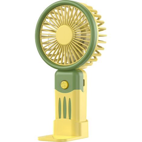 Mini ventilatore portatile pieghevole con funzione di ricarica USB – Ventilatore silenzioso e a basso consumo energetico, ideale per l'uso in viaggio, in ufficio e fuori casa - Crezuo