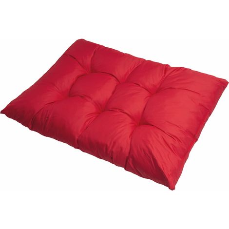 Coussin pour palettes 120 x 80cm, coussins canapé, coussin de jardin, coussin de sol/ coussin palette in-extérieur Rouge, SETGARDEN (1/4)