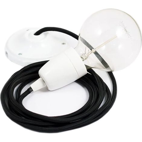Lampada a sospensione creative-cables rm04 50 cm DIY nero (1/3)