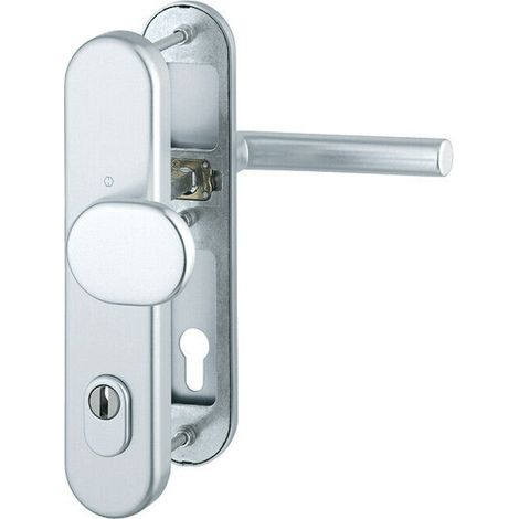 [NEUWERTIG] B-Ware Hoppe Schutzgarnitur 86G/3332ZA/3310/14 Türbeschlag Aluminium F1 PZ 92mm 67-72mm (1/2)