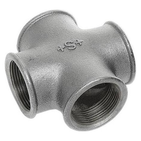 10 x CROCE UGUALE GHISA ZINCATA D 3/4 180
