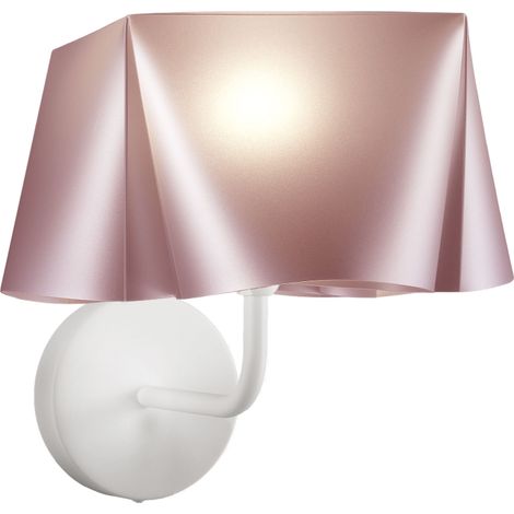 Applique Moderna Wanda Polilux ® Pink Metal E Metallo 1 Luce E14 (1/2)