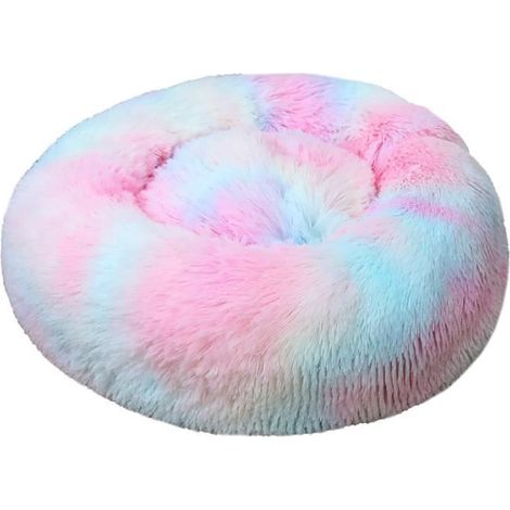 RNGCPTO Lit de Panier COUSSIN Pour Chat et Chien,Lit de Animaux Rond en Peluche Douce et Confortable Panier Pour Chat Chien 40cm A2 (1/4)