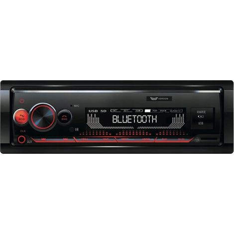 Autoradio Vordon HT-169BT con Bluetooth, AUX, MP3, SD e USB + telecomando. (1/5)