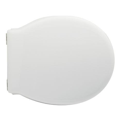Abattant WC pour Alice Short 40-48x37,5 cm abattant WC blanc en bois stabilise' moule' en polyester avec fermeture e'clair re'glable