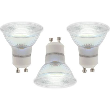 Litecraft Light Bulb GU10 5 Watt LED Dimmable 4000K Natural White Lamp - 3 Pack (1/2)