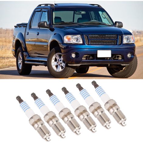 Lot de 6 bougies d'allumage AGSF22FM compatibles avec Ford Explorer 4.0L V6 2003-2005 (1/5)