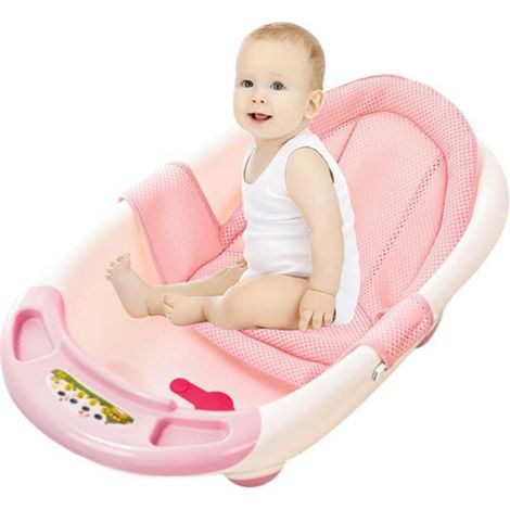 Siège De Bain - Maille 3D Respirante - Pour Baignoire - Convient Nouveau-Nés À 12 Mois - 70 X 59 X 33 Cm - 1 Pièce (1/5)