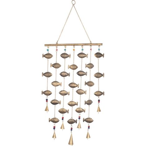 Decorativo mobile a forma di pesce, decorazione orientale per casa e ufficio, design elegante e moderno (1/4)