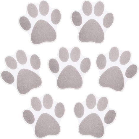 Autocollants antidérapants pour baignoire, motif pattes de lion, pour baignoires, piscines et escaliers (10 pièces) (1/2)