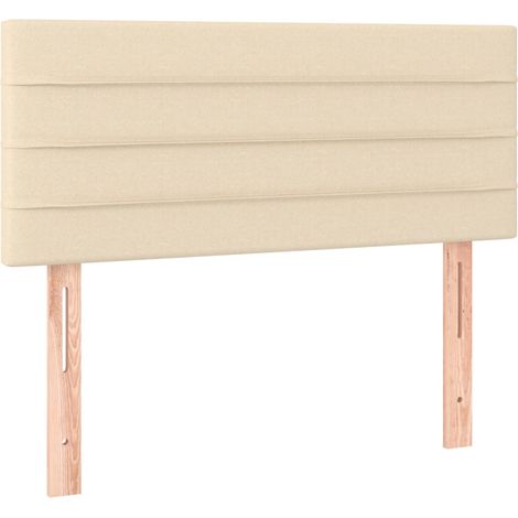 Cabecero de tela color crema 80x5x78/88 cm vidaXL
