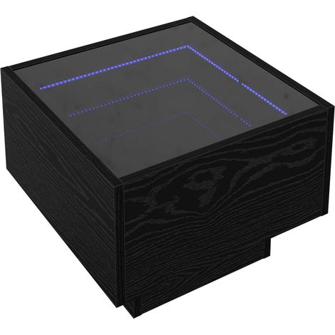 Maison Exclusive - Couchtisch Schwarz Eichen-Optik 40 x 40 x 30 c