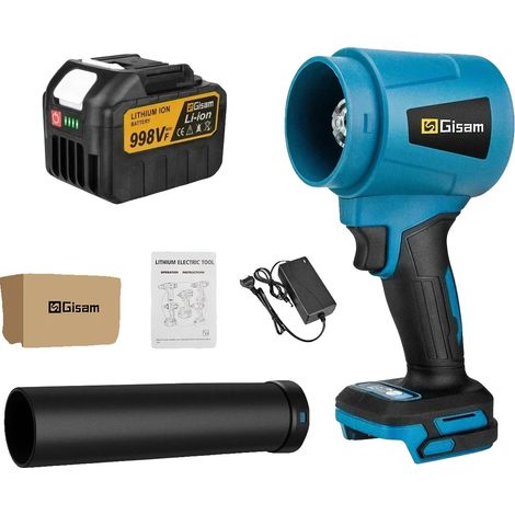 Souffleur d'air, moteur sans balais, haute vitesse de vent, 1 Ensemble de Batteries (1/2)